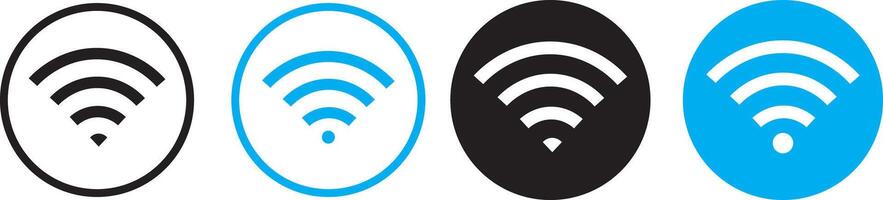 Simple wifi icon set. Wireless and wifi icon. wi-fi internet signs set, Wireless icon. Wi-fi symbol set. router wireless technology. Free wireless zone vector