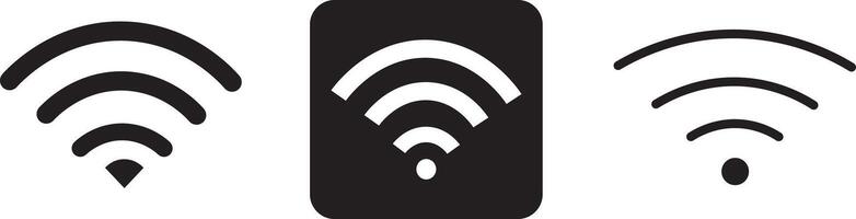 Wifi icon set, wi-fi internet signs set. Wireless Network Symbol wifi icon. Wifi icon wireless internet signal element flat symbol, vector