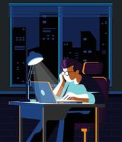 dark mode work vector