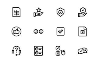 Premium Survey Icons set bundle up. Editable Vectors for Data Collection, Market Research, Customer Feedback