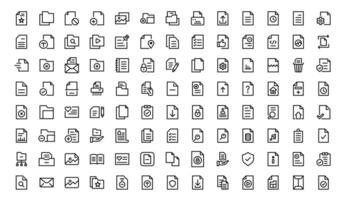 File and Document Icons set for Digital Management. High-Quality Illustrations for Workflows and Productivity Tools vector