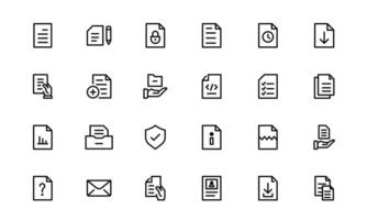 File and Document Icons pack collection for Digital Management. High-Quality Illustrations for Workflows and Productivity Tools vector