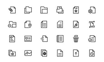 File and Document Icons bundle pack for Digital Management. High-Quality Illustrations for Workflows and Productivity Tools vector