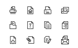 File and Document premium Icons for Digital Management. Premium High-Quality Illustrations for Workflows and Productivity Tools vector
