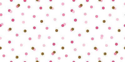 Pink confetti pattern with sequins vector