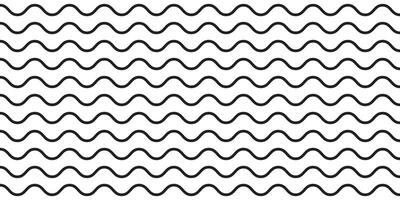 Sea wave icon set. Set of thin line waves. Various wave water lake river. Water logo, line ocean symbol in flat style. Seamless abstract line pattern. Water outline symbol. vector