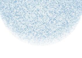 Futuristic minimal blue halftones dotted circles abstract background vector
