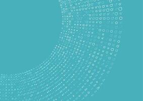 Minimal tech blue halftones dotted circles abstract background vector