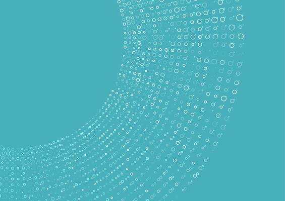 Minimal tech blue halftones dotted circles abstract background