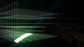 Glowing Graph Up Statistical Analysis Animated video
