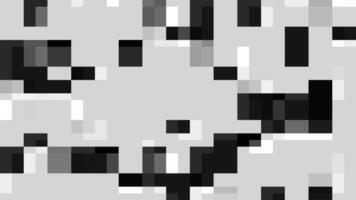 Looped Dynamic Abstract Glitch Pixel Animation. Black and White Digital Distortion Effect with Futuristic Noise and Data Corruption Aesthetics. Pixel Mosaic Glitch Animation video