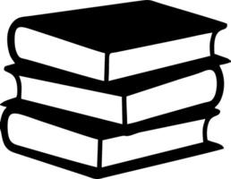 Stack of books, simple illustration vector