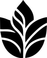 Abstract stylized leaf graphic design vector