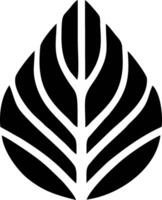Abstract stylized leaf graphic design. vector