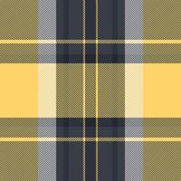 Stylish yellow and gray plaid pattern. Perfect for textile designs, apparel, or website backgrounds. A versatile, modern take on a classic pattern, conveying warmth and sophistication. vector