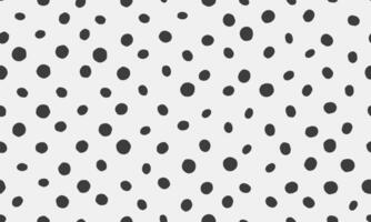 A black and white polka dot pattern vector