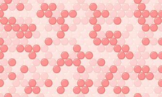 Abstract pink circle pattern. A seamless texture of overlapping spheres creates a modern, minimalist design ideal for backgrounds, websites, or textile prints. vector