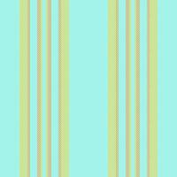 Skill seamless stripe pattern, wedding lines texture. Painting fabric vertical background textile in teal and yellow colors. vector