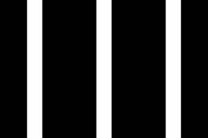 Striking abstract image featuring bold, vertical white stripes against a stark black background. This minimalist design evokes feelings of balance, contrast, and modern simplicity. vector