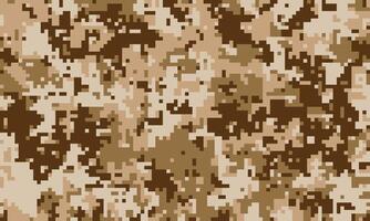 Abstract desert camouflage pattern. Perfect for backgrounds, textures, or militarythemed designs. Digital pixelated style evokes a sense of concealment and strategy. vector