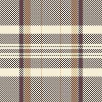 Decor background check plaid, minimalist tartan pattern. Faded fabric textile seamless texture in pastel and beige colors. vector
