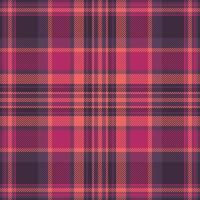 Modern textile background seamless, halftone plaid fabric check. Scrap texture tartan pattern in purple and dark colors. vector