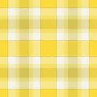 Vibrant yellow and white plaid pattern. Perfect for cheerful backgrounds, textile designs, or website themes. This cheerful, seamless texture evokes feelings of warmth and optimism. vector