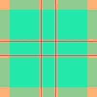 Vibrant teal, peach, and sage green plaid pattern. Perfect for textile design, website backgrounds, or fashion projects. This cheerful, geometric design evokes feelings of freshness and optimism. vector