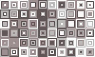 Abstract grayscale geometric pattern. Stylish mosaic of nested squares creates a modern, versatile background ideal for websites, presentations, or print. Represents order, complexity, or design. vector