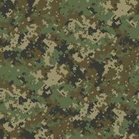 Highresolution digital camouflage pattern. Perfect for military, tactical, or outdoor designs. Offers a seamless, pixelated texture ideal for fabric prints, website backgrounds, or game assets. vector