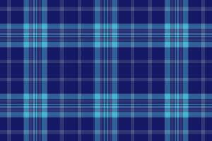 Machinery fabric plaid seamless, merry christmas pattern textile check. Endless background tartan texture in blue and cyan colors. vector