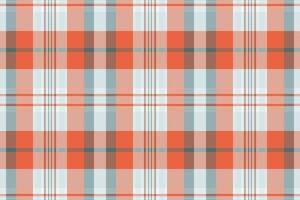 Vibrant coral and cool grey plaid pattern. Perfect for textile designs, website backgrounds, or as a stylish graphic element. This seamless texture evokes a feeling of warmth and sophistication. vector