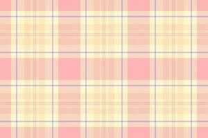 Sweet pastel plaid pattern in pink and yellow. Perfect for textile design, website backgrounds, scrapbooking, or any project needing a soft, feminine aesthetic. vector