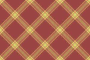 Elegant maroon and gold diagonal plaid pattern. Perfect for textile design, website backgrounds, or autumnal themed projects. vector