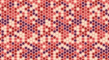 Abstract geometric pattern featuring a vibrant array of red, pink, and purple circles arranged in a dynamic diagonal plaid design. Perfect for textiles, website backgrounds, or modern branding. vector