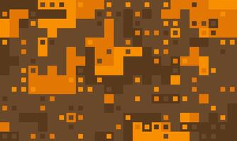 Abstract geometric background with warm orange and brown hues. A pixelated, digital design ideal for tech, modern, or autumnal themes. vector