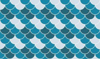 Abstract seamless pattern of overlapping teal and light blue scales. Perfect for website backgrounds, textile designs, or any project needing a subtle yet eyecatching texture. vector