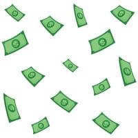 dollar pattern flat illustration. vector