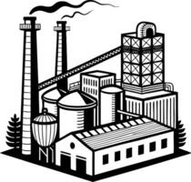 Industrial Factory Building Illustrations for Creative Projects and Designs vector