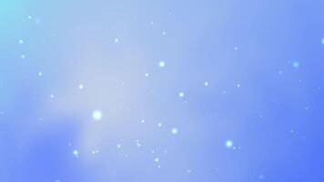 smooth gradient blue background with glowing white particles resembling snow or bokeh lights Perfect for holiday designs festive celebrations digital templates or dreamy event visuals video