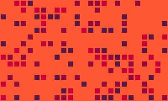 Abstract pixel art background. Vibrant orange and red tones create a dynamic, energetic feel, perfect for tech, design, or modern projects. vector