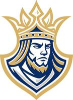 Majestic King Emblem with Crown for Creative Designs and Unique Branding vector