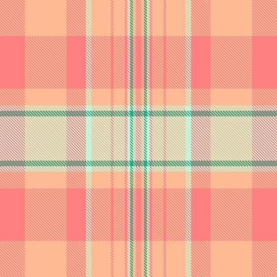 Napkin background tartan texture, checks seamless textile fabric. Warmth check plaid pattern in orange and red colors.