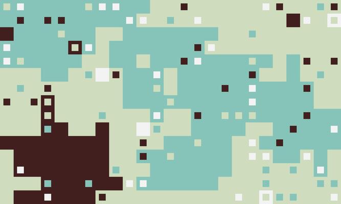 Abstract pixel art background. Subtle pastel color palette creates a calming yet modern feel. Ideal for website banners, tech presentations, or social media graphics.