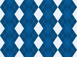 Classic argyle pattern in navy blue and white. Perfect for backgrounds, textiles, or apparel design. Clean, elegant, and versatile, this image evokes a sense of sophistication and tradition. vector