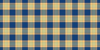 A blue and tan plaid fabric background vector