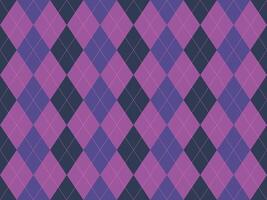 Elegant argyle pattern in muted purples and deep navy. Perfect for backgrounds, textiles, and fashion designs. The subtle pink stitching adds a touch of sophistication. vector