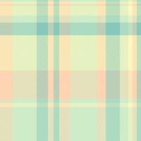 Postcard textile tartan check, iconic texture fabric . Room background seamless pattern plaid in light and teal colors. vector