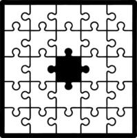 Puzzle Piece Template Editable Design for Creative Projects and Educational Activities vector