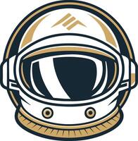 Stylish Astronaut Helmet Design for Space Exploration Themes and Creative Projects vector